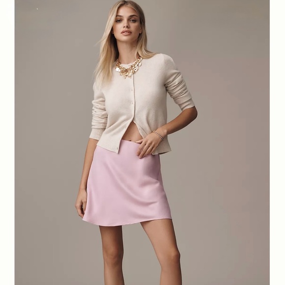 Anthropologie Dresses & Skirts - Anthropologie Tilda Bias Cut Slip Skirt Lilac L NWT